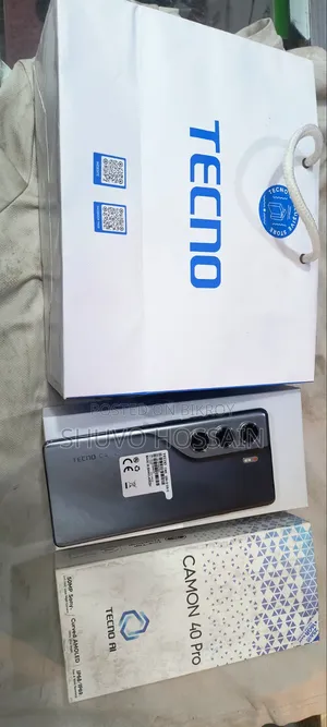 Tecno Camon 40 Pro 4G 256 GB Black