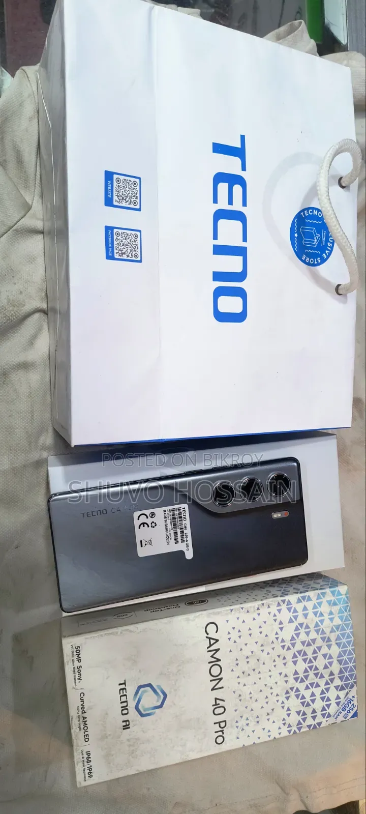 Tecno Camon 40 Pro 4G 256 GB Black