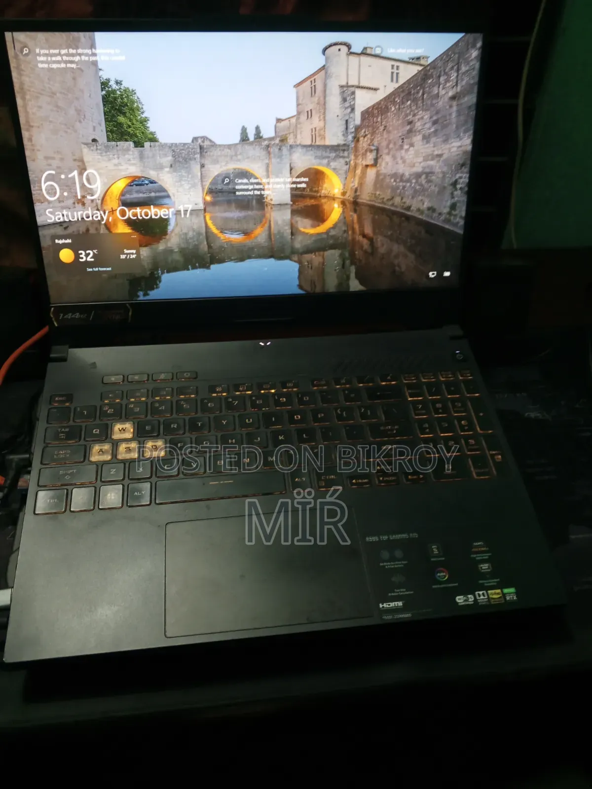 Laptop Asus TUF Gaming A15 16GB AMD Ryzen 7 SSD 512GB