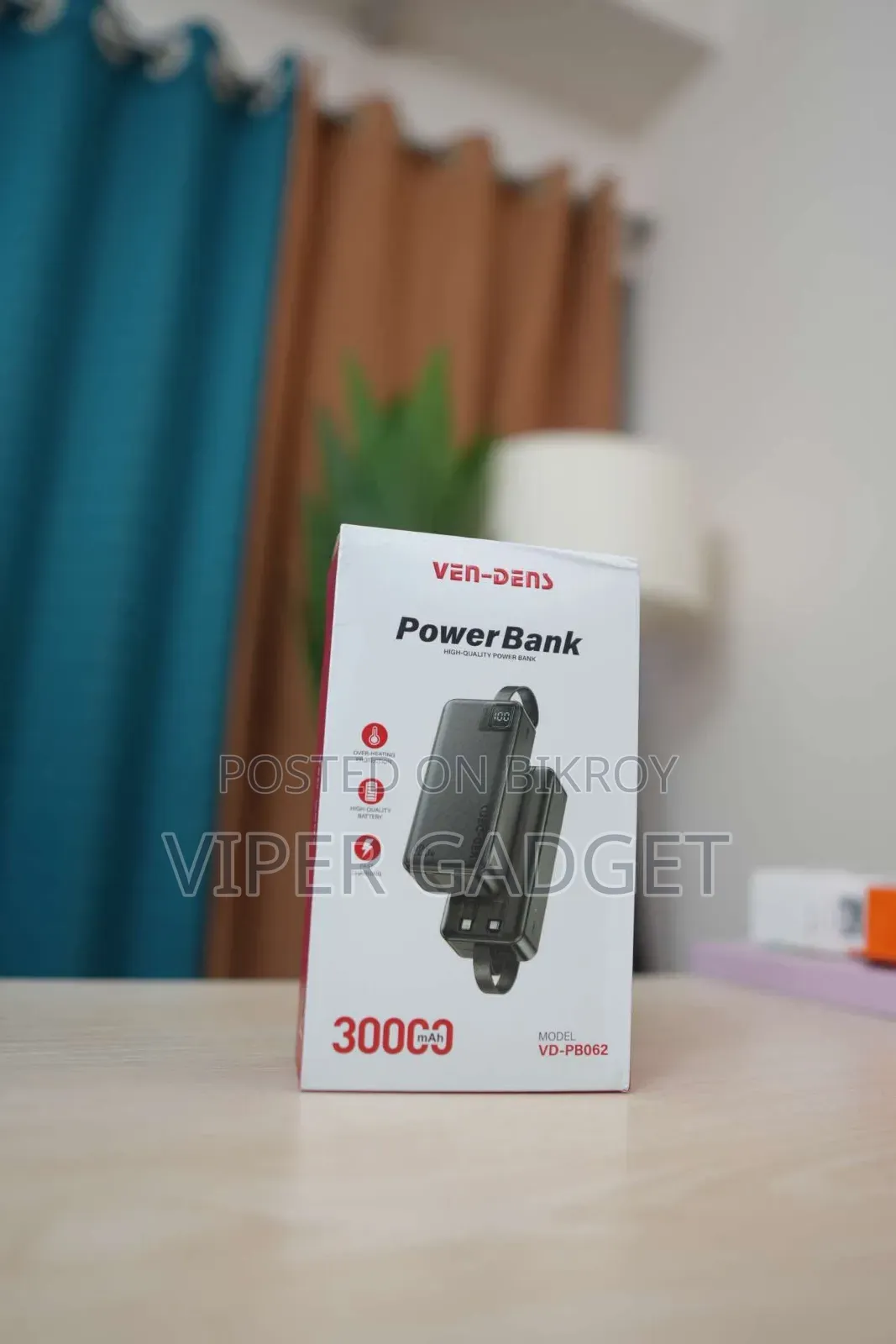 30,000 mAh Power Bank — Power That Lasts!