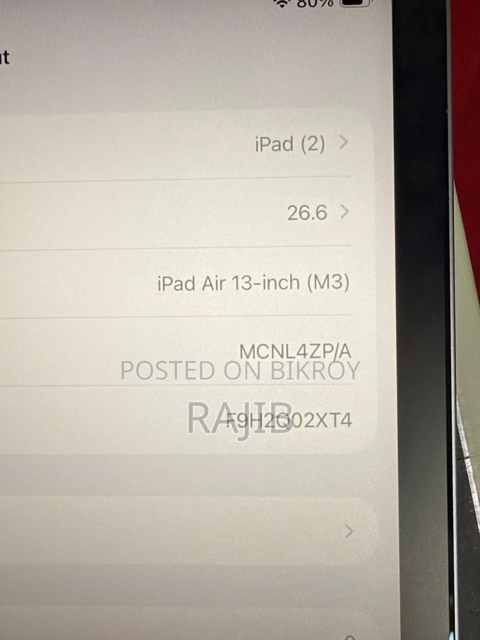 Apple iPad Air 13 (2026) 128 GB Silver