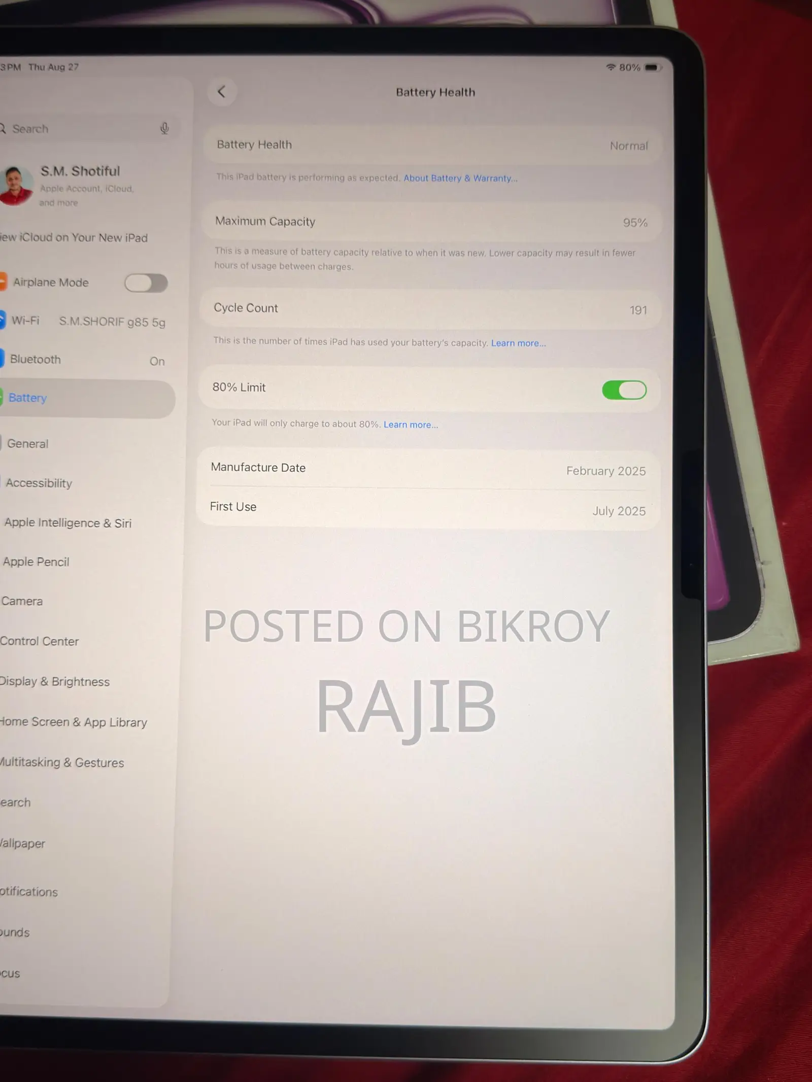 Apple iPad Air 13 (2026) 128 GB Silver