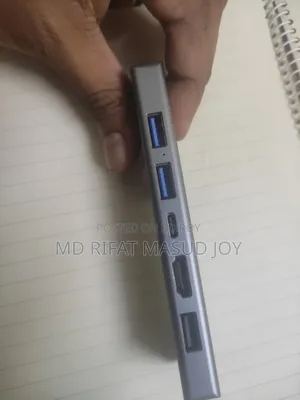 WiWu Multiport USB-C Hub (Dual Type-C, HDMI, SD/microSD) – Used