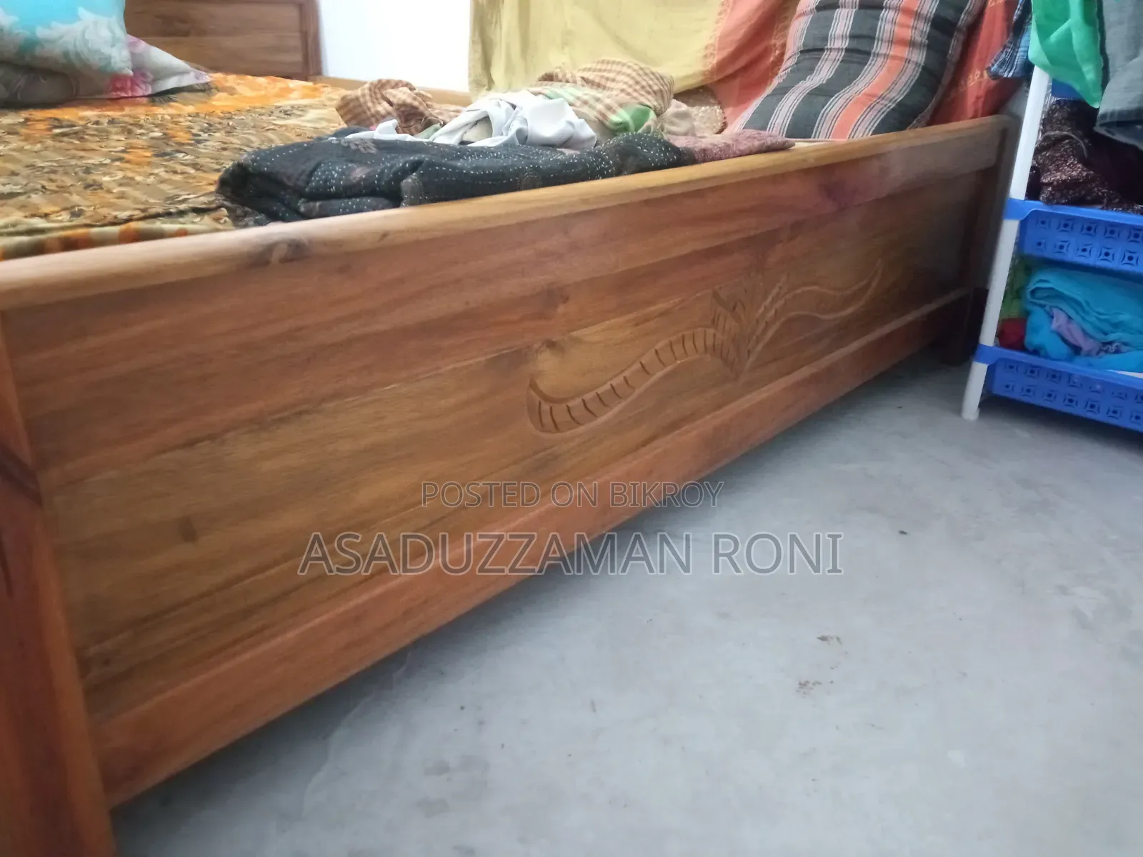 Teak Wood Bed - Only 1 month used