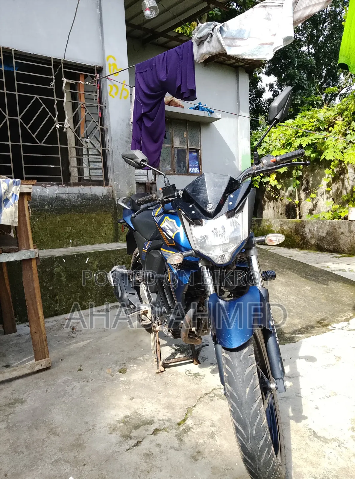 নিউ ইয়ামাহা এফজেডএস ভি২ ২০২৪ ব্লু
