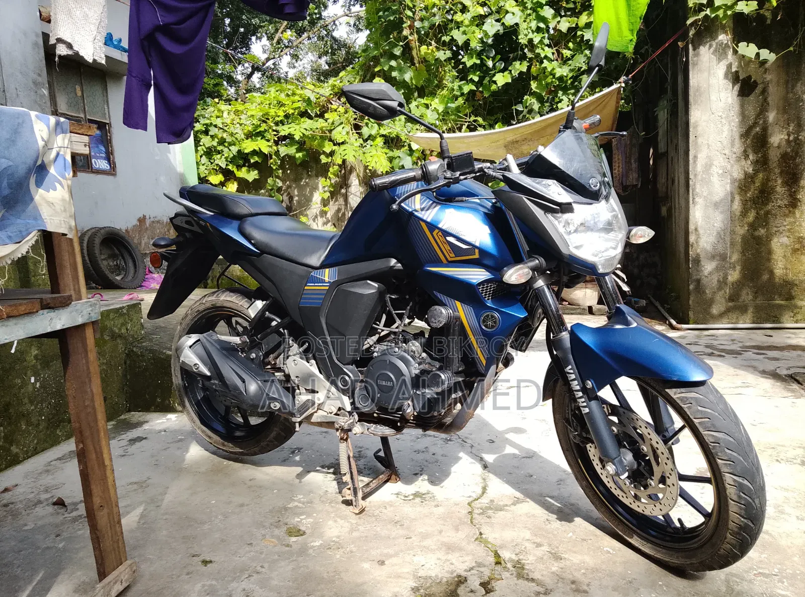 নিউ ইয়ামাহা এফজেডএস ভি২ ২০২৪ ব্লু