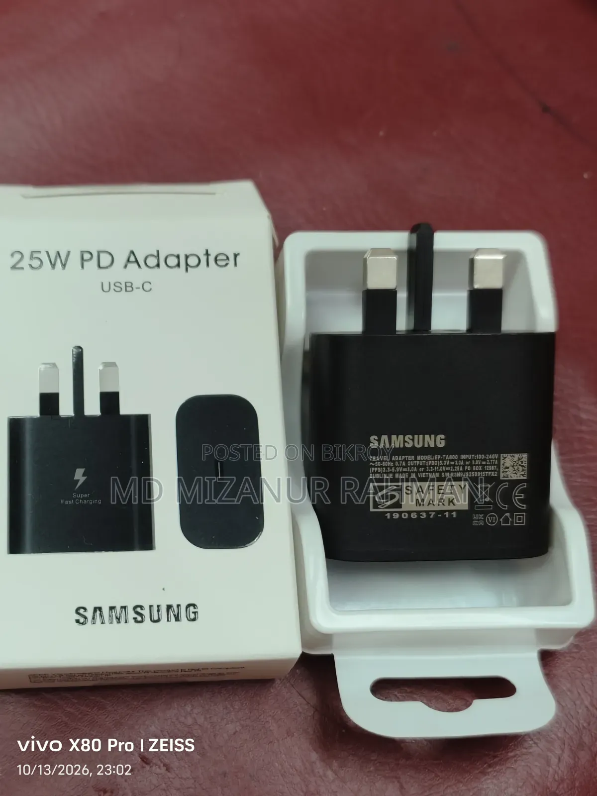 Samsung 25W Super Fast Charger Adapter