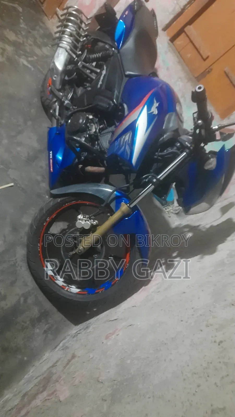 TVS Apache RTR 160 2V 2019 Blue