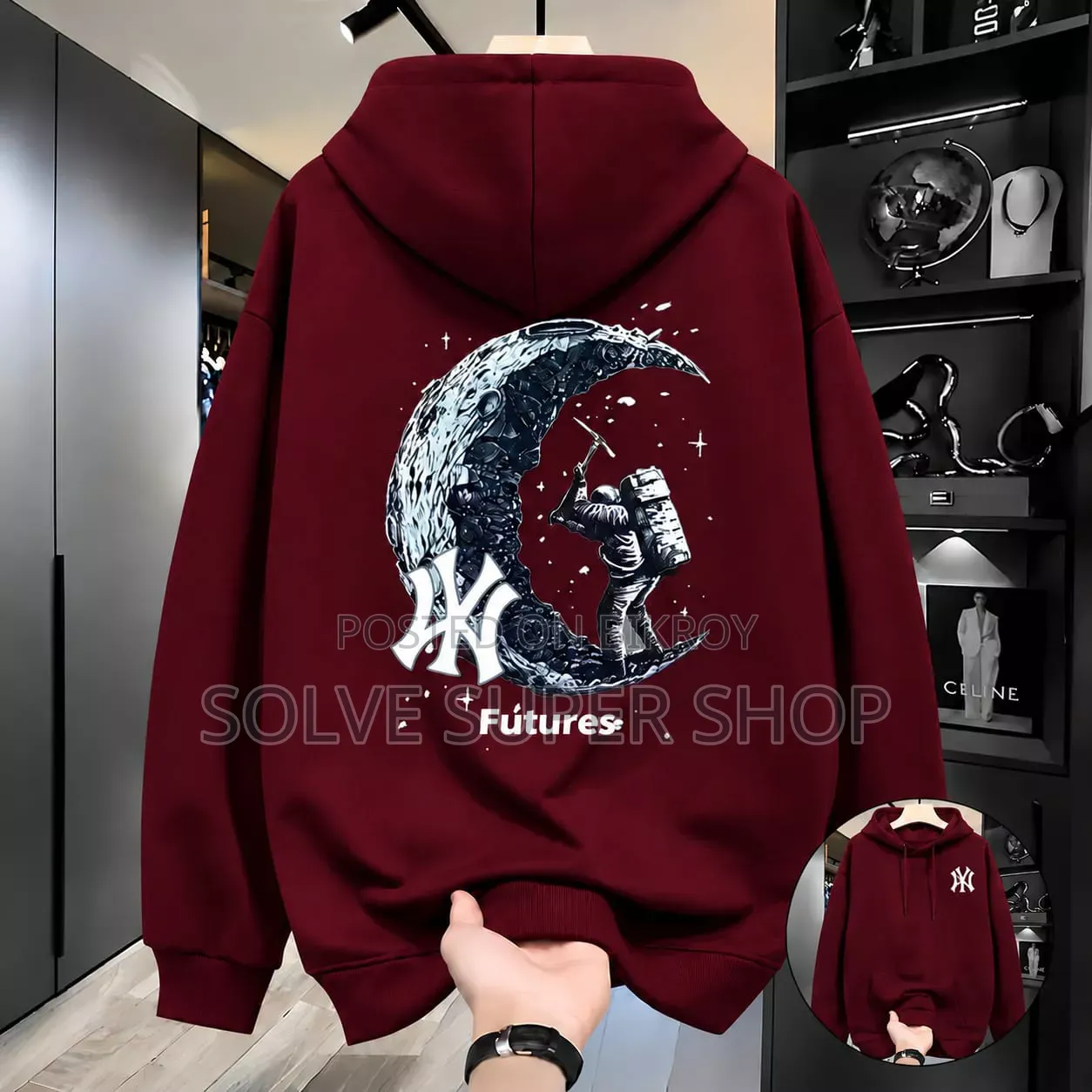 Premium Quality Stylish Hoodie – Maroon