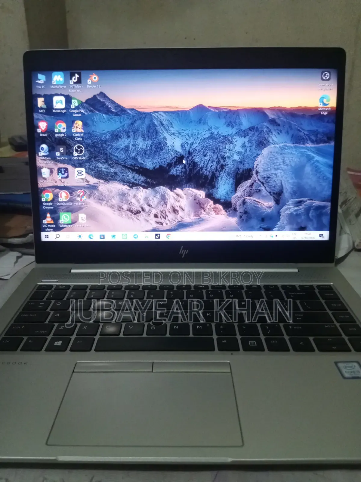 Laptop HP EliteBook x360 1040 G5 8GB Intel Core i5 SSD 256GB