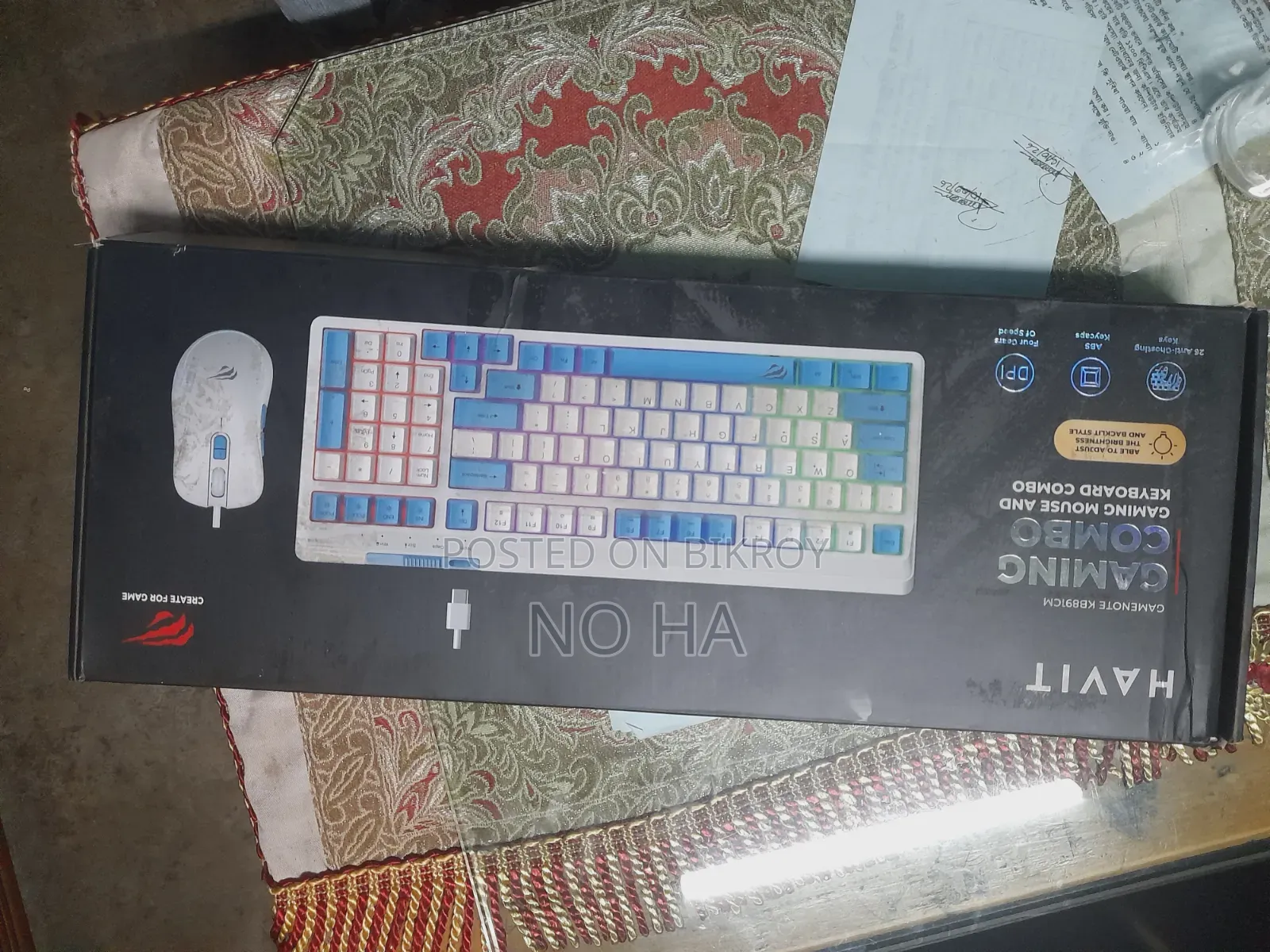 Gamenote Kb891cm Gaming Combo Gaming Mouse and Keyboard Combo