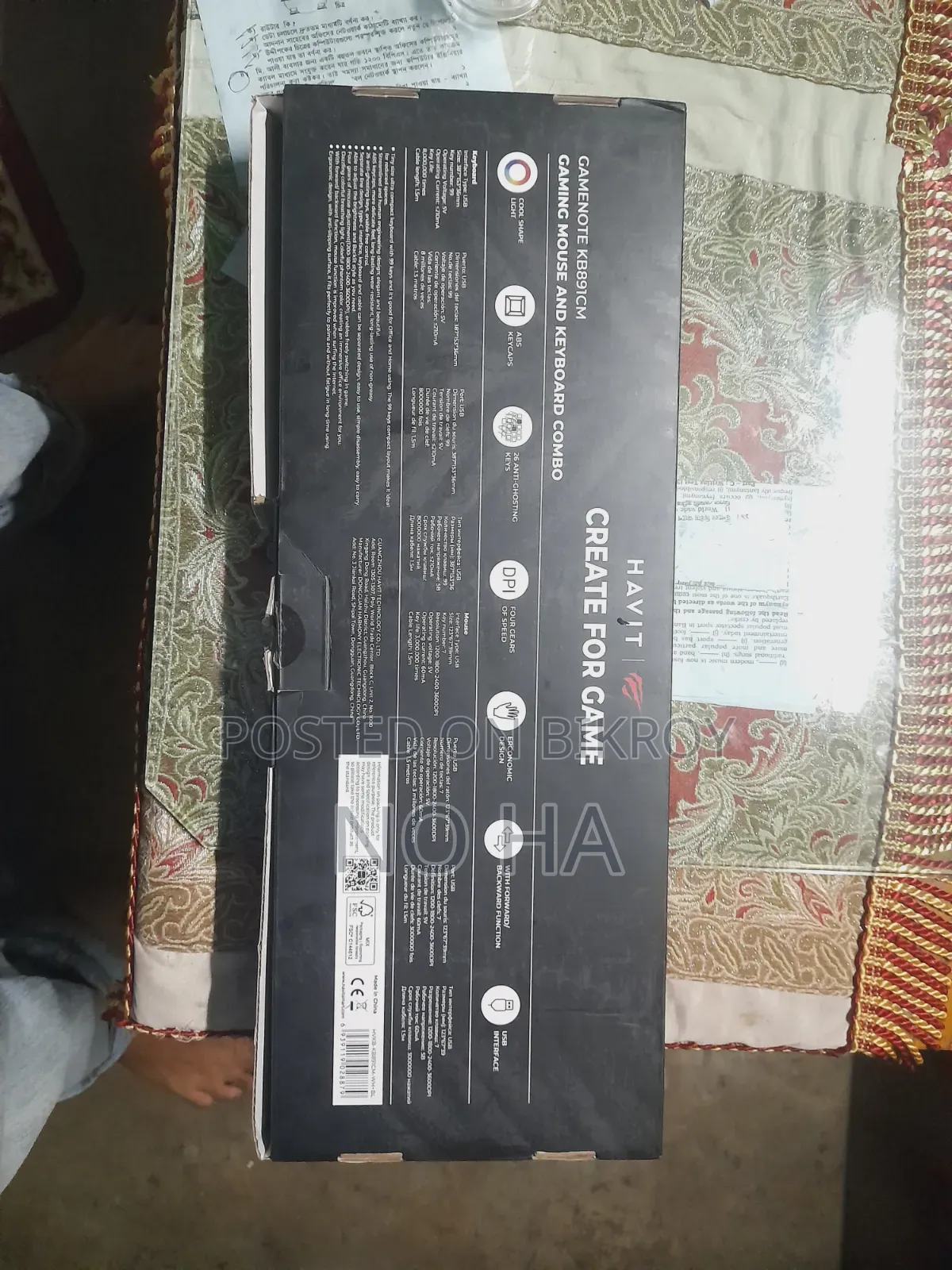 Gamenote Kb891cm Gaming Combo Gaming Mouse and Keyboard Combo