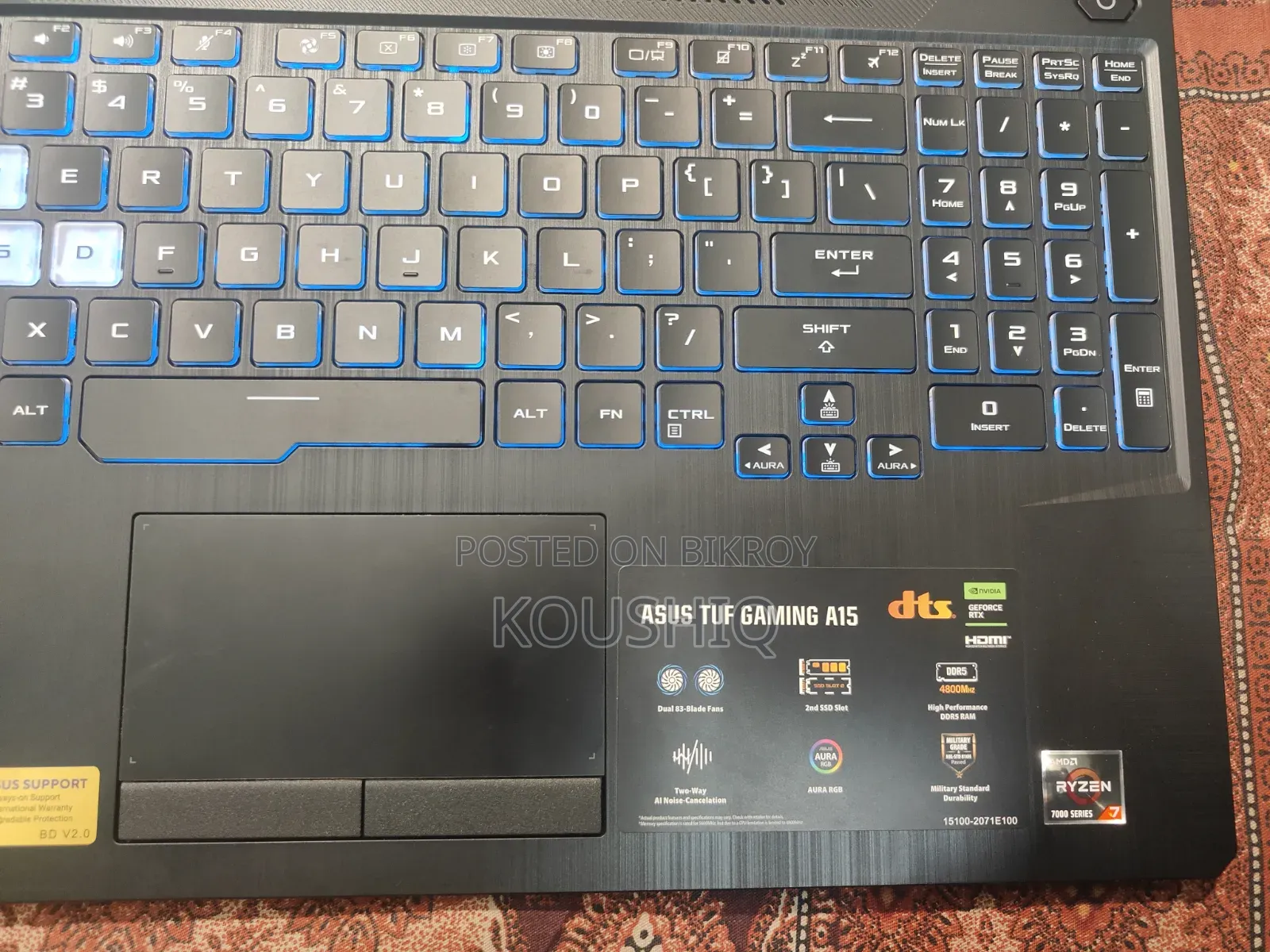 Laptop Asus TUF Gaming A15 16GB AMD Ryzen 7 SSD 512GB