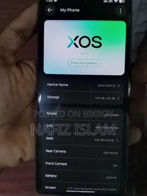 Infinix Note 50 4G 256 GB Black