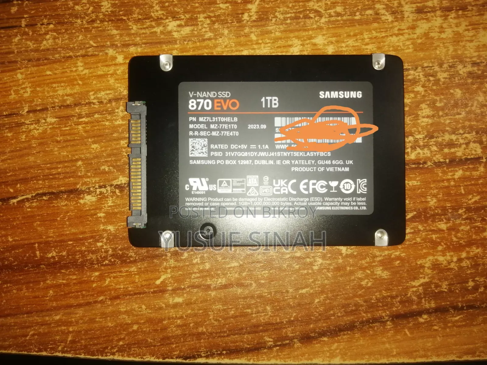 Samsung SSD 870 Evo 1tb