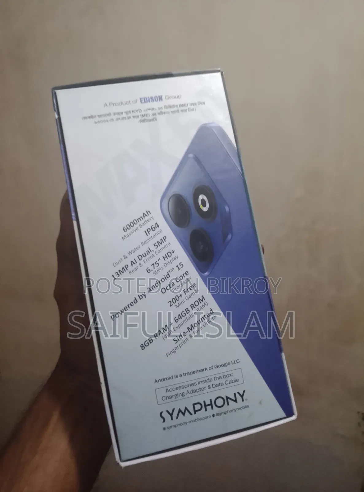 Symphony Max 60 64 GB Blue