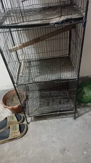 4-tier bird cage made with 4 iron rod frame cages