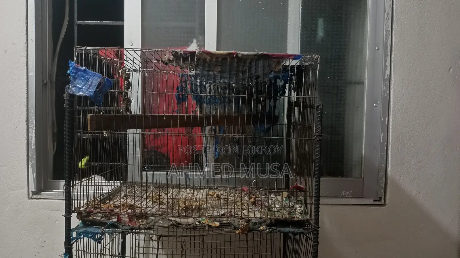 4-tier bird cage made with 4 iron rod frame cages
