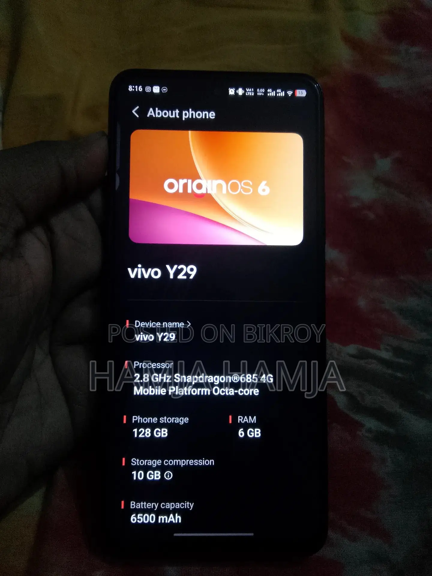 Vivo Y29 128 GB Purple