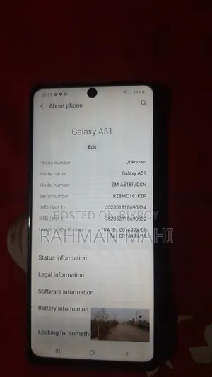 Samsung Galaxy A51 128 GB White