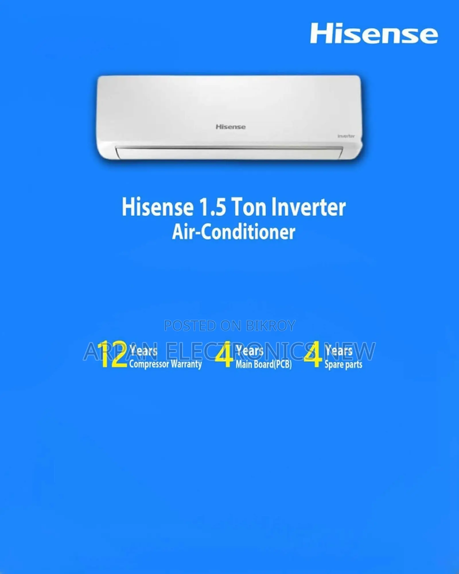 Hisense 1.5 Ton Smart Compact Inverter AC