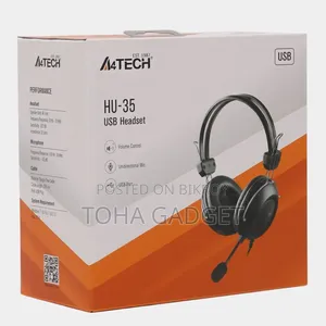 A4 Tech Hu 35 USB Black Headphone