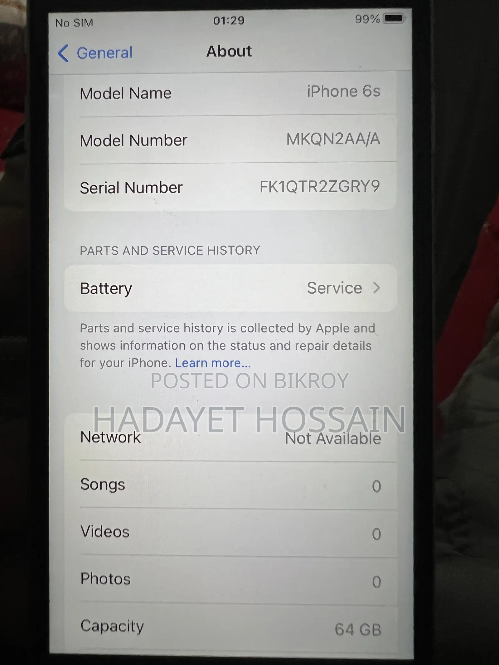 Apple iPhone 6s 64 GB Gold