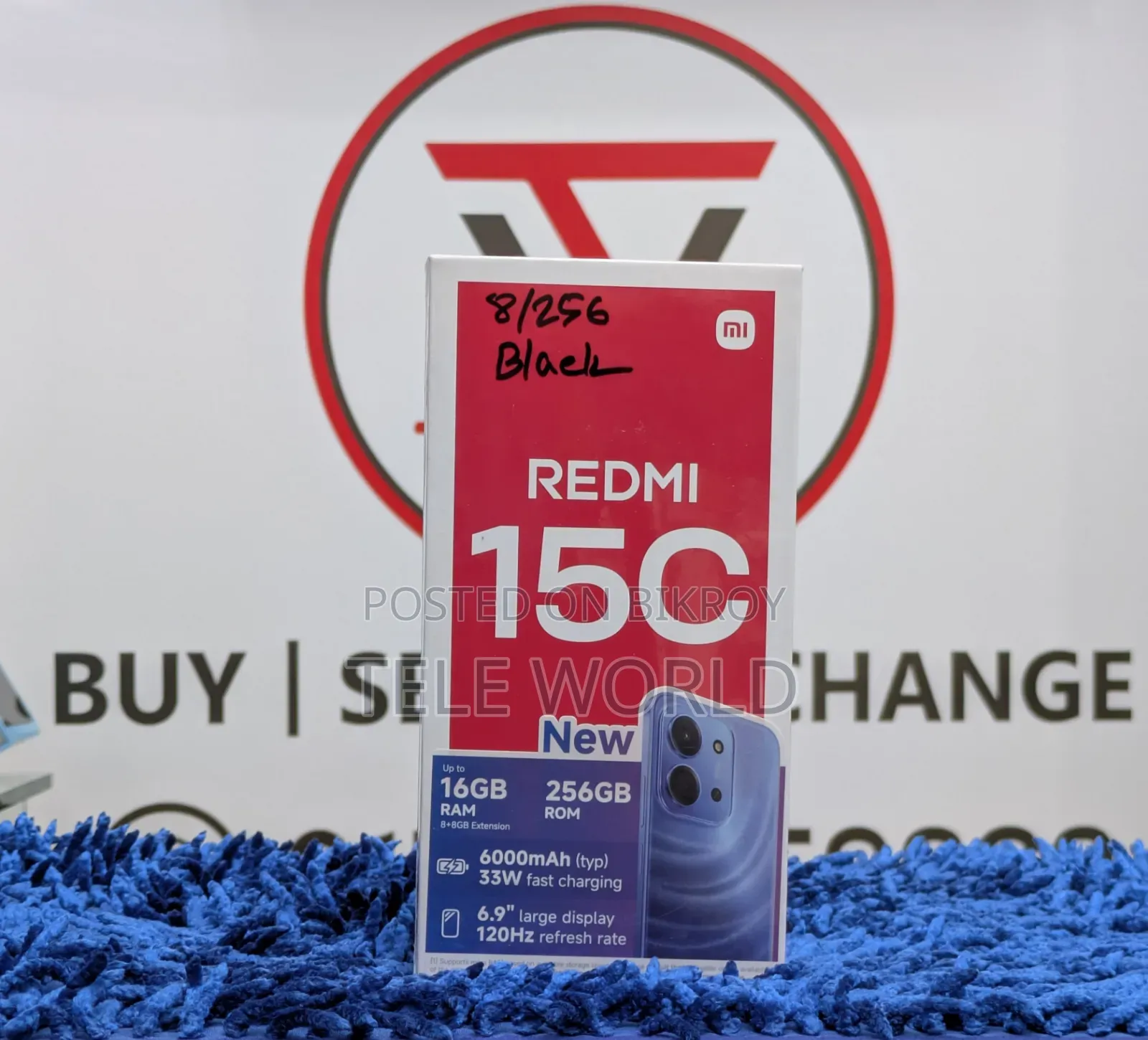 New Xiaomi Redmi 15C 4G 256 GB Black