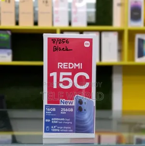 New Xiaomi Redmi 15C 4G 256 GB Black
