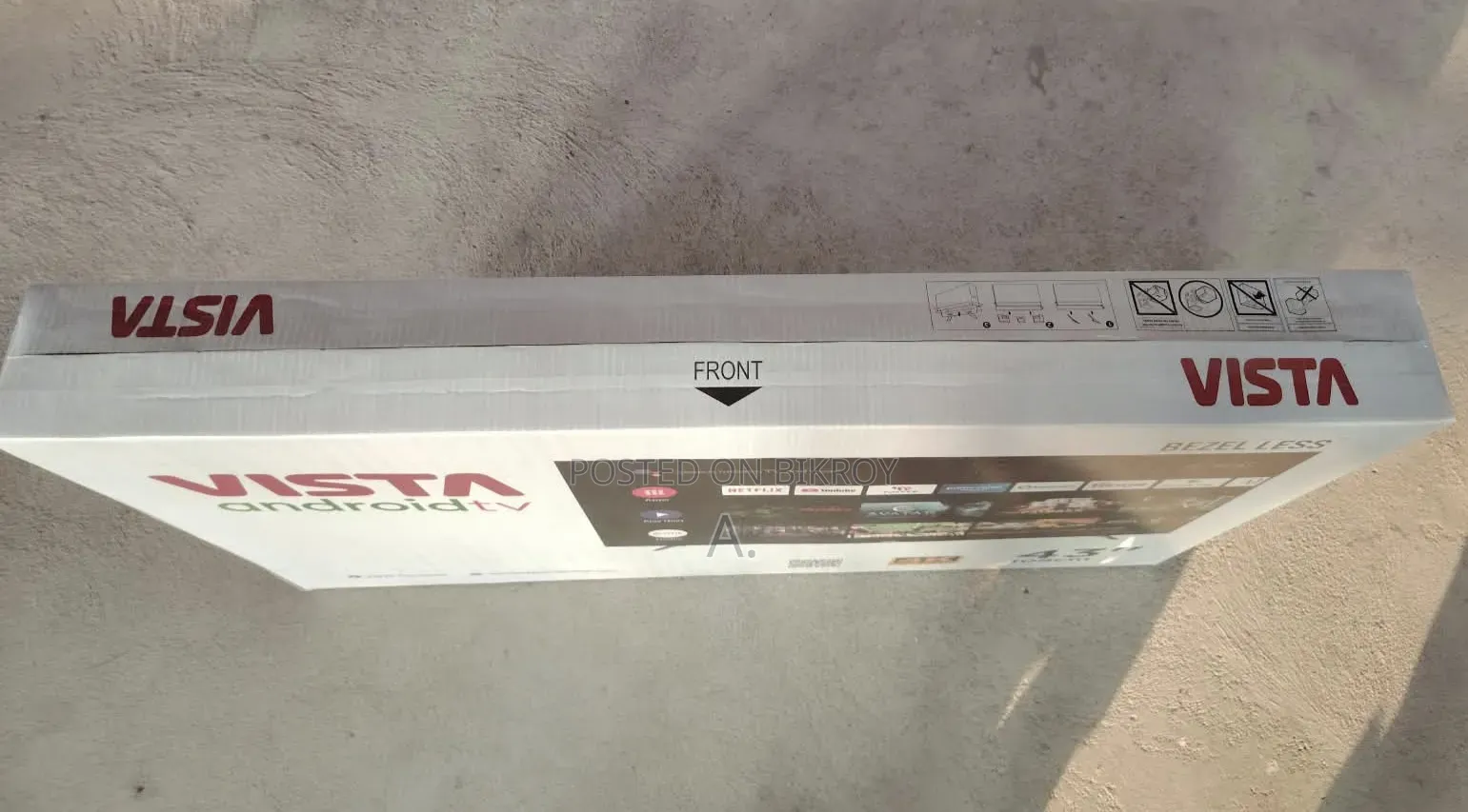  New Vista 43” FHD Android Smart TV — Urgent Sale! 
