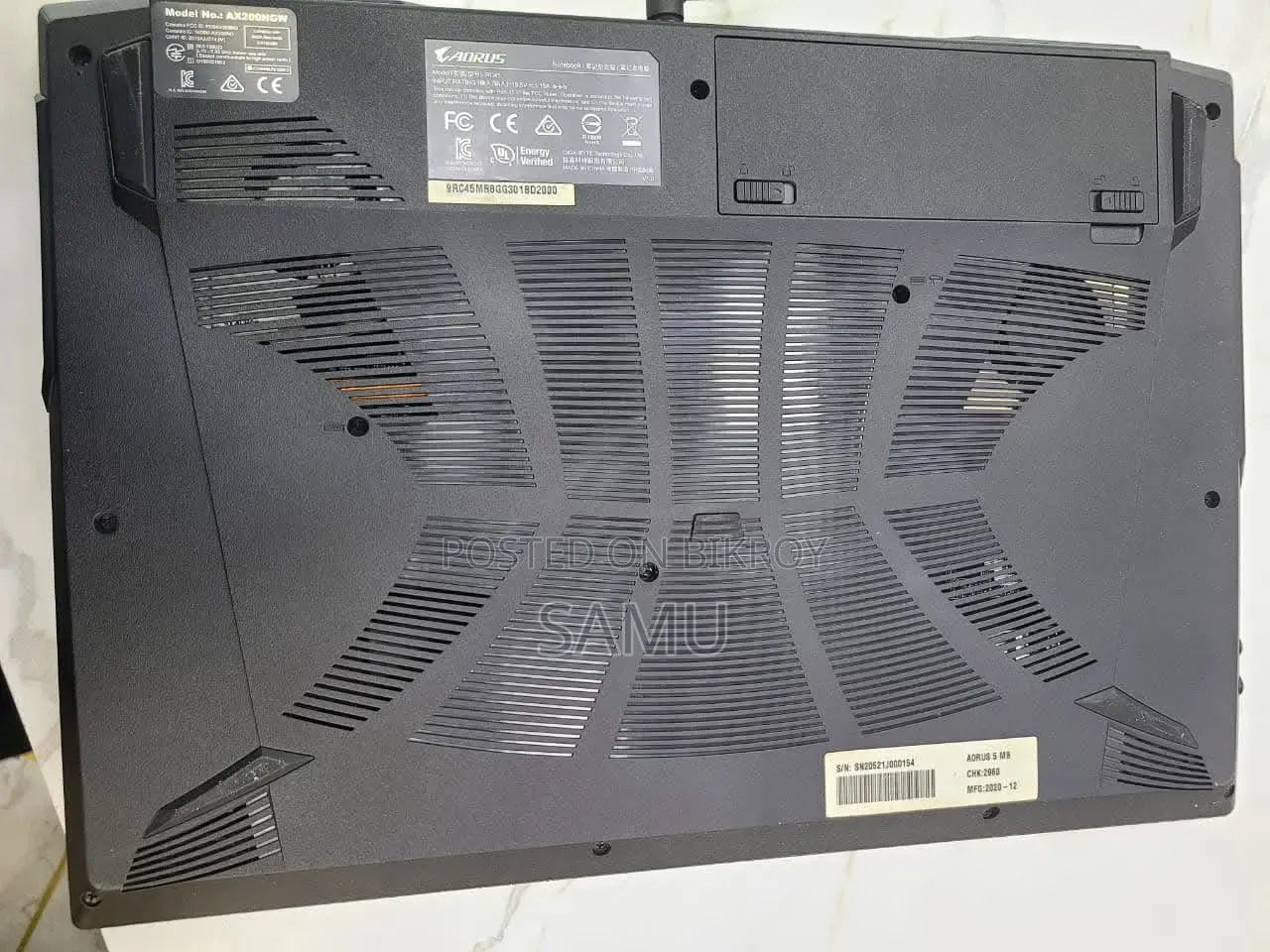 Laptop Gigabyte Aorus 16GB Intel Core i5 SSD 512GB