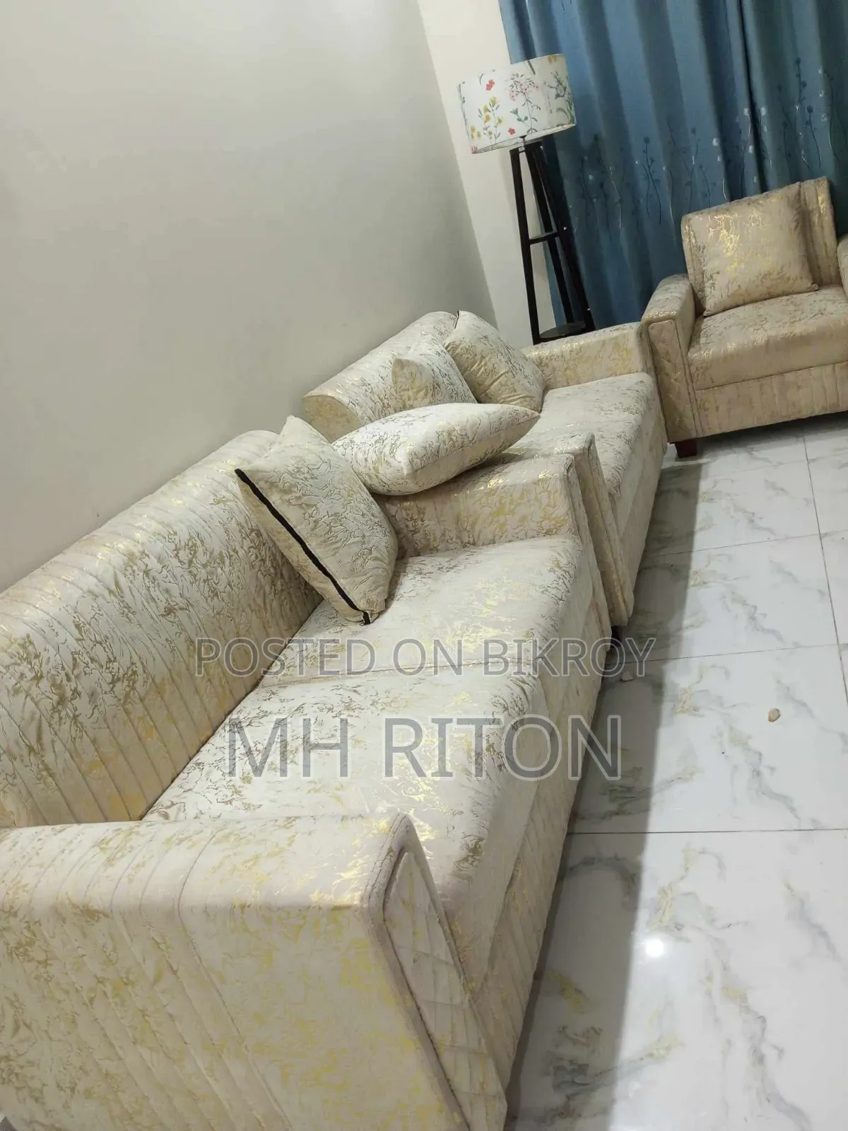 2+2+1 Sheet Sofa ( ভেলভেট ফেব্রিকের)