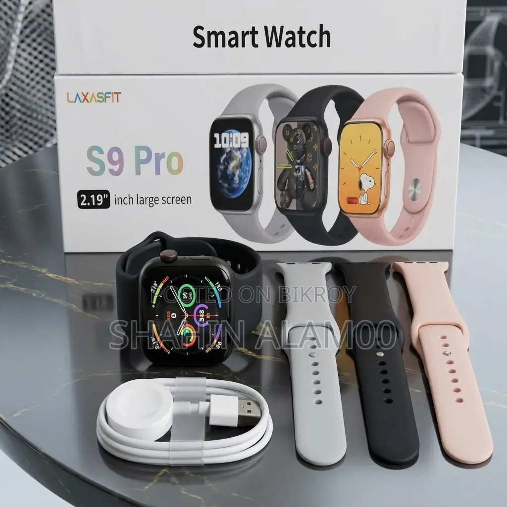 LAXASFIT S9 Pro Smatch - 2.19" Large Screen With Wireless Charging