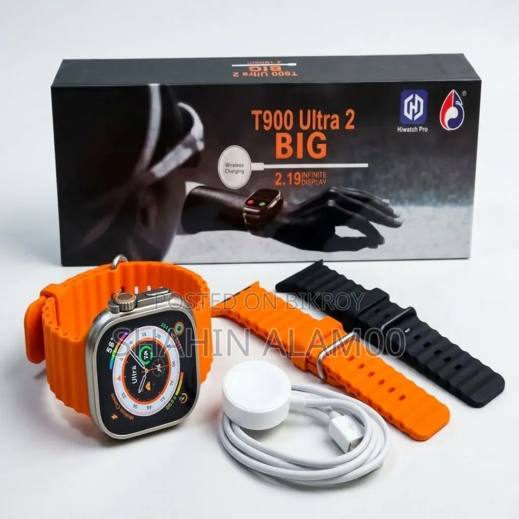 T900 Ultra 2 BIG Smart Watch - 2.19" Infinite Display With
