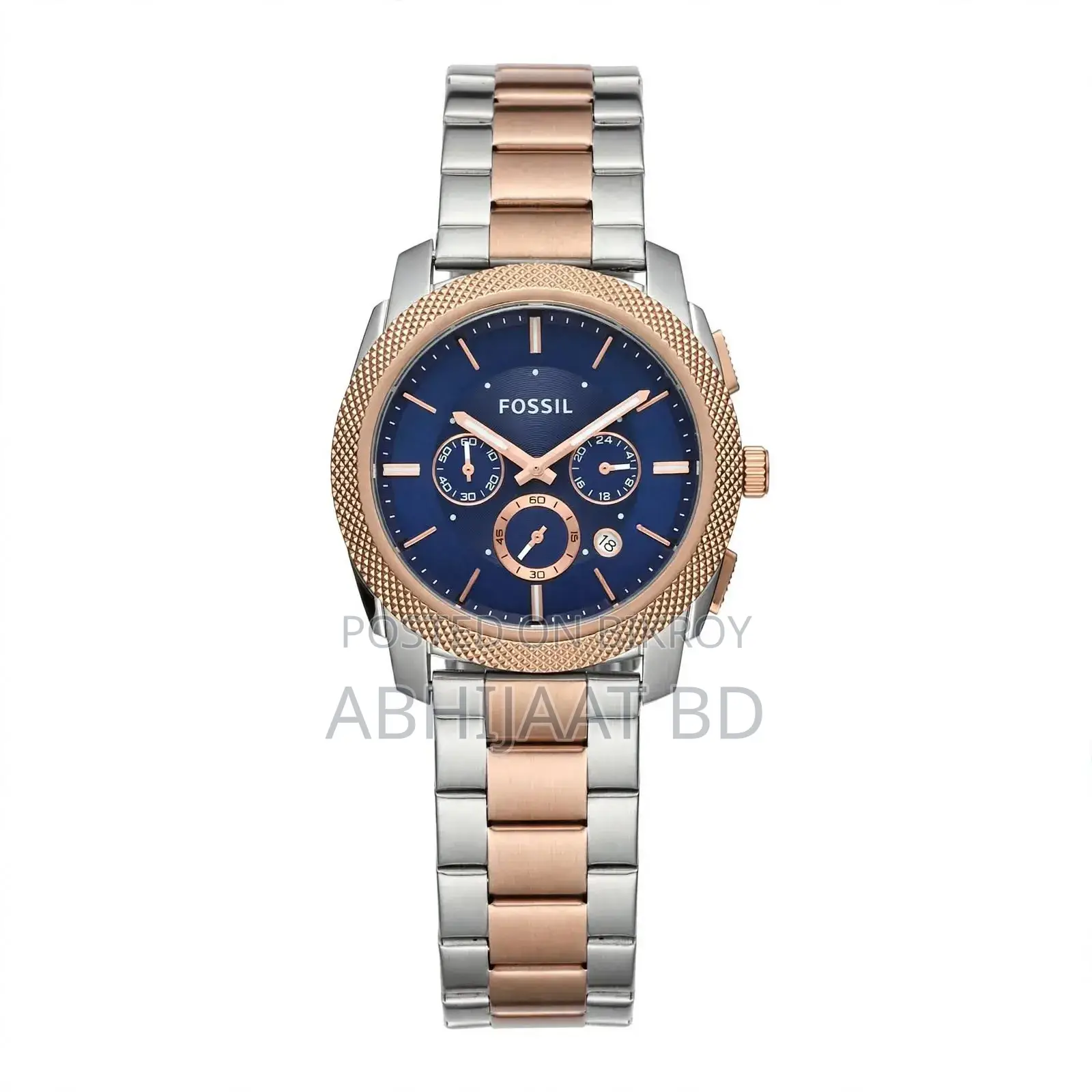 FOSSIL Chronograph Watch for Men With Tin Box & Bag