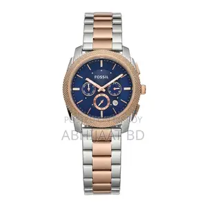 FOSSIL Chronograph Watch for Men With Tin Box & Bag