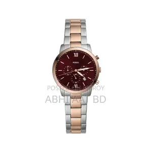 FOSSIL Chronograph Watch for Men With Tin Box & Bag
