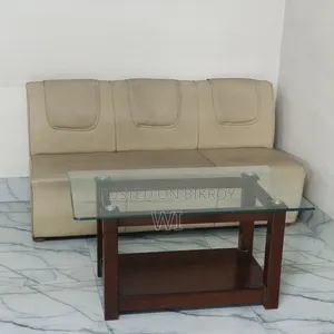 Five tables. One conference table. Twenty chairs of two types. One small super table