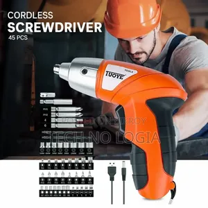 Cordless Electric Screwdriver Tool Kit