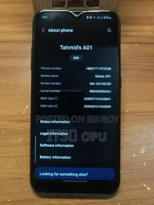 Samsung Galaxy A01 16 GB Black