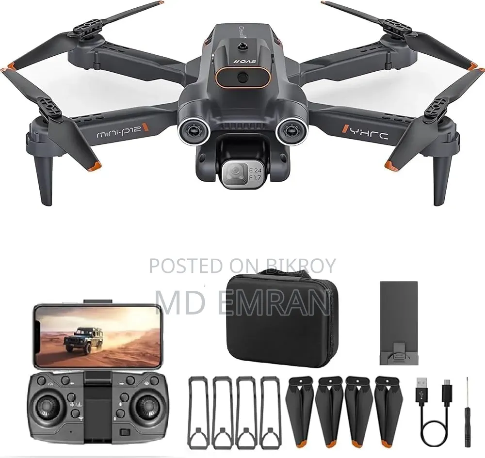 Foldable Camera Drone With Remote Controller & Accessories for Sale
