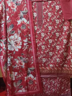 Unstitched Cotton Three Piece