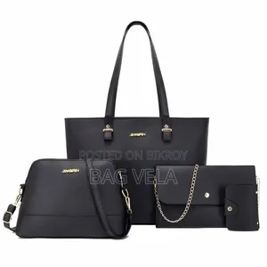 4-in-1 Stylish Women's Leather Handbag Combo Set