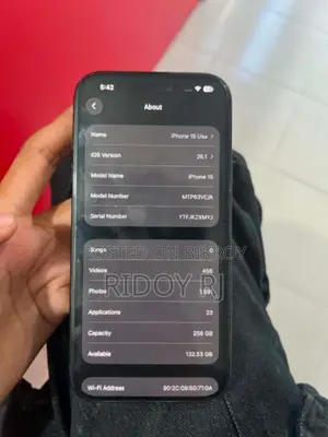 Apple iPhone 15 256 GB Black