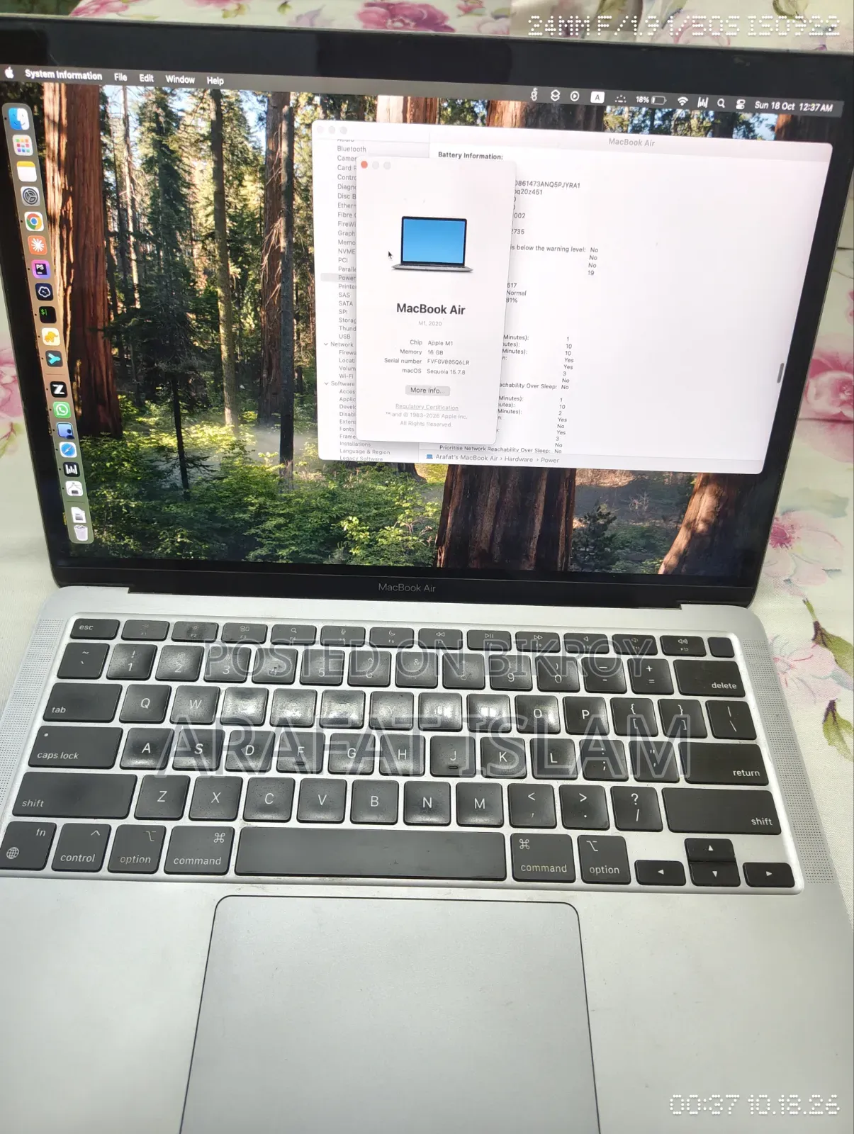 Laptop Apple MacBook Air 2020 M1 16GB Apple M1 SSD 256GB