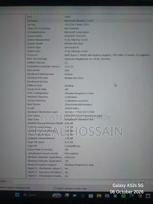 Desktop Computer 8GB AMD Ryzen 5 SSD 128GB