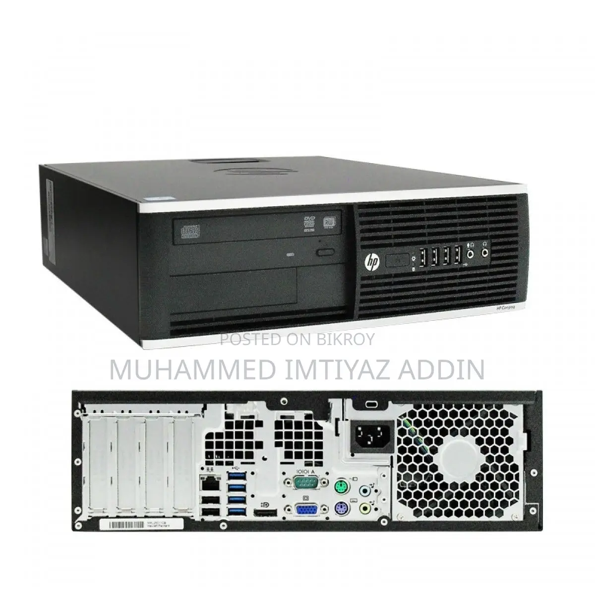Desktop Computer HP EliteDesk 800 4GB Intel Core i5 HDD+SSD 512GB