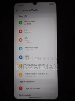 Symphony ATOM 5 64 GB Blue