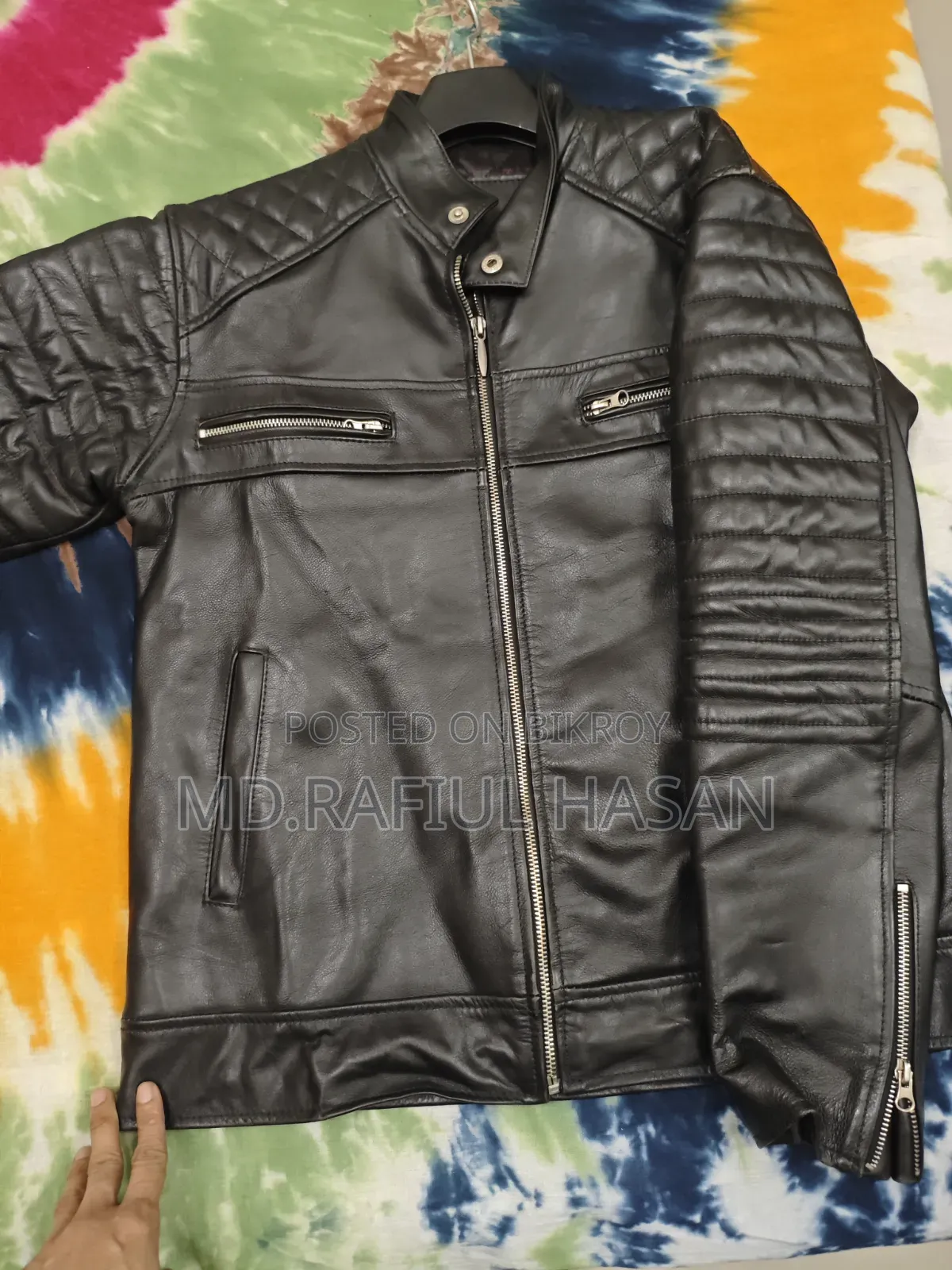 100% Original Leather Jacket, made from India.