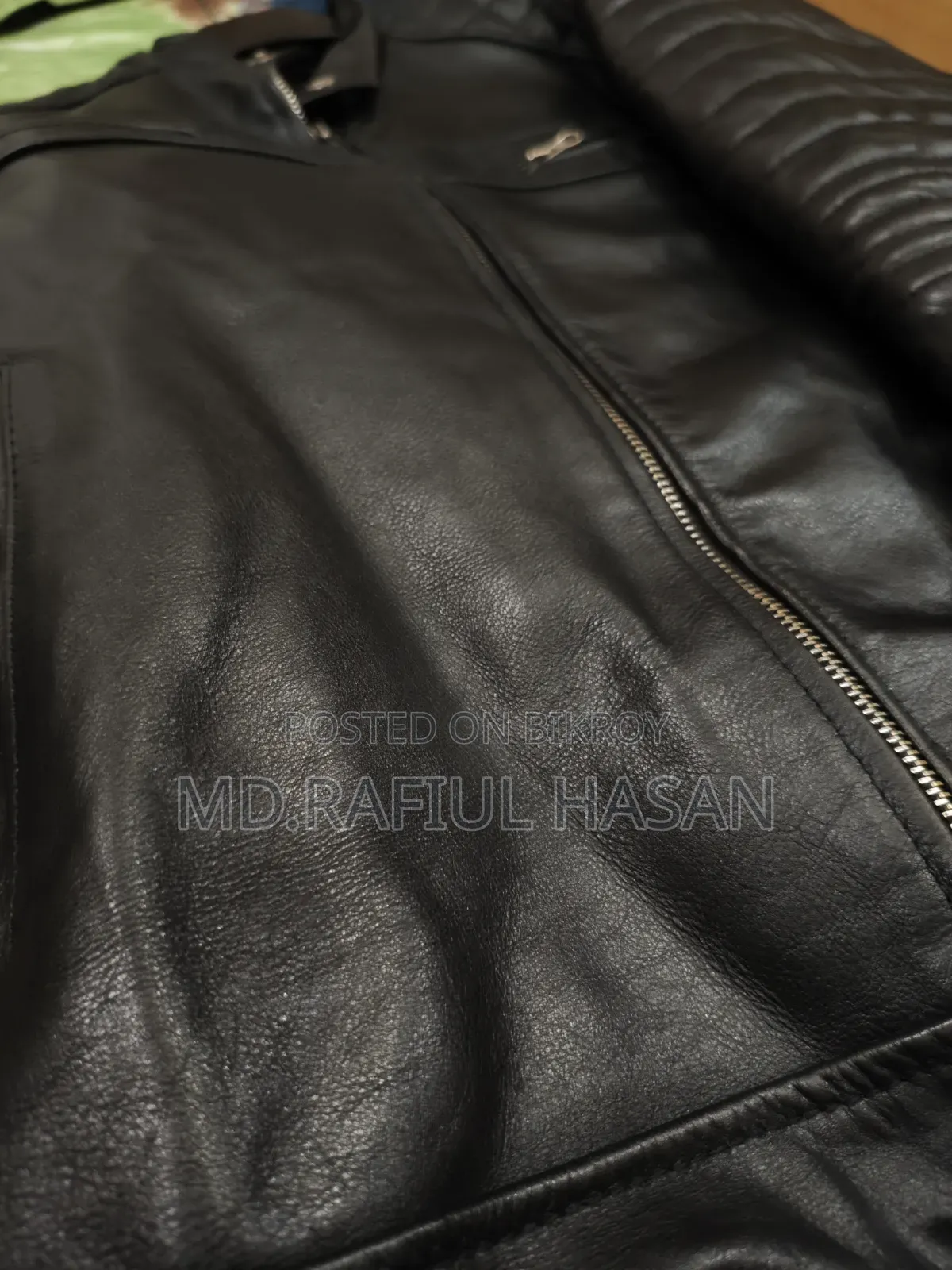 100% Original Leather Jacket, made from India.